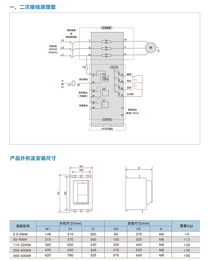 在线智能软起动器原理图